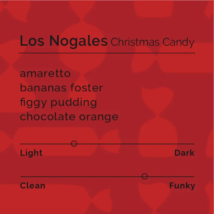 Los Nogales - Christmas Candy — product reference supplied with the Black & White Coffee Roasters listing.