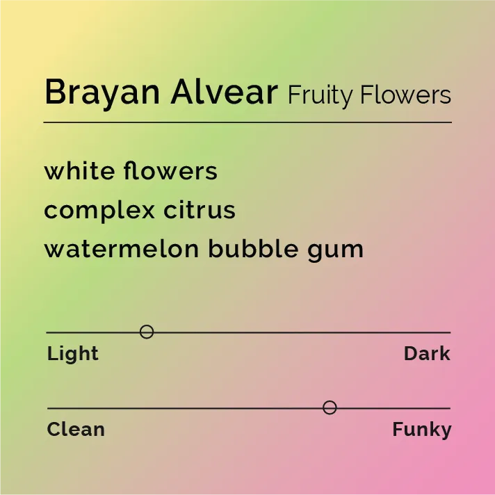 Brayan Alvear - Fruity Flowers — product reference supplied with the Black & White Coffee Roasters listing.
