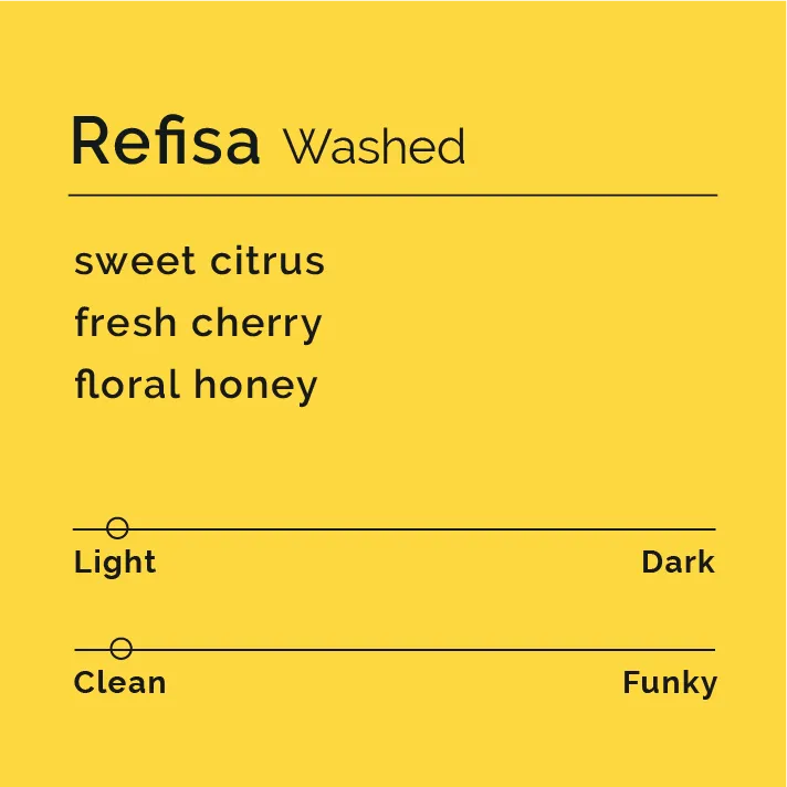 Refisa - Washed — product reference supplied with the Black & White Coffee Roasters listing.