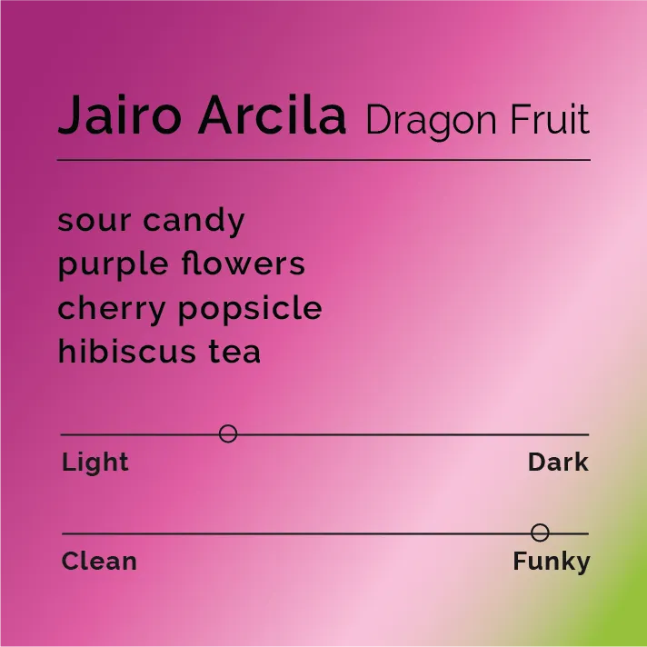 Jairo Arcila - Dragonfruit — product reference supplied with the Black & White Coffee Roasters listing.