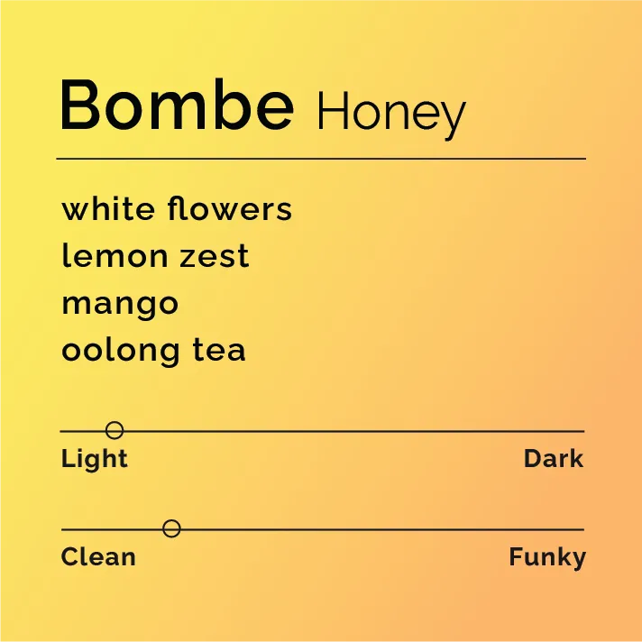 Bombe - Honey — product reference supplied with the Black & White Coffee Roasters listing.