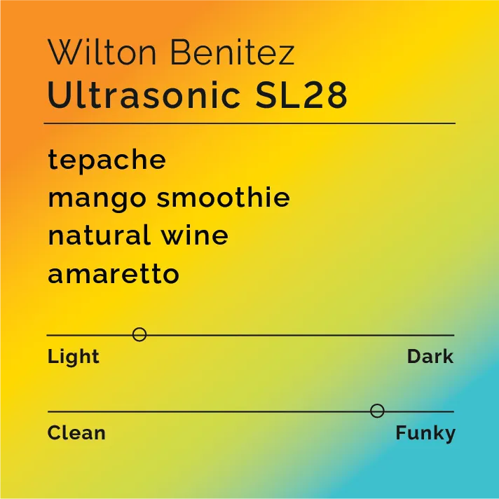 Wilton Benitez - Ultrasonic SL28 — product reference supplied with the Black & White Coffee Roasters listing.