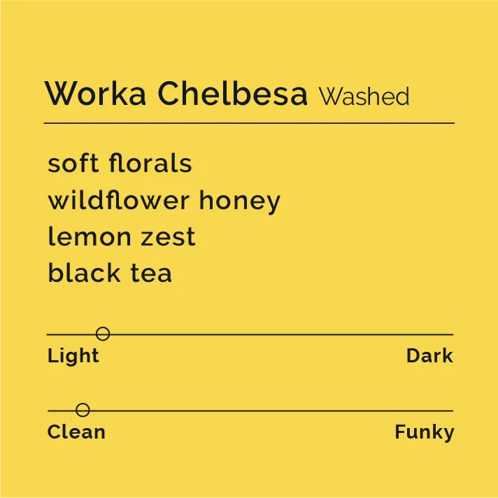 Worka Chelbesa - Washed — product reference supplied with the Black & White Coffee Roasters listing.