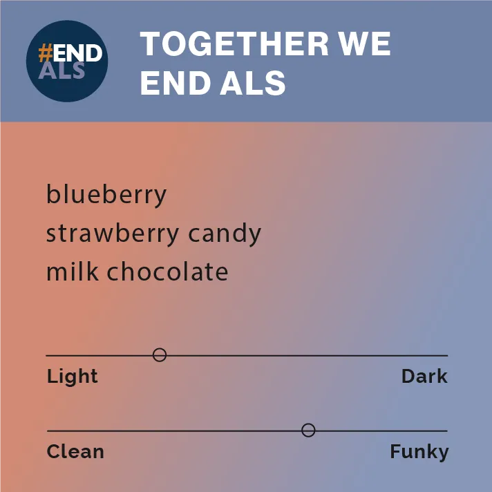 Together We End ALS — product reference supplied with the Black & White Coffee Roasters listing.