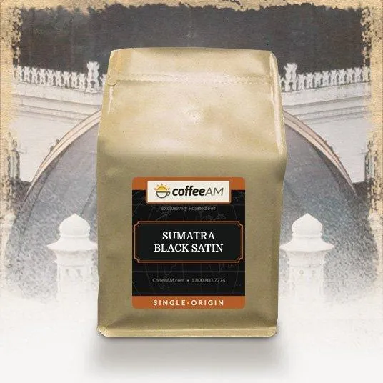 Sumatra Black Satin Coffee — CoffeeAM listing image.