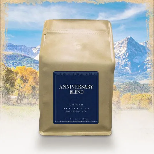 Anniversary Blend — CoffeeAM listing image.