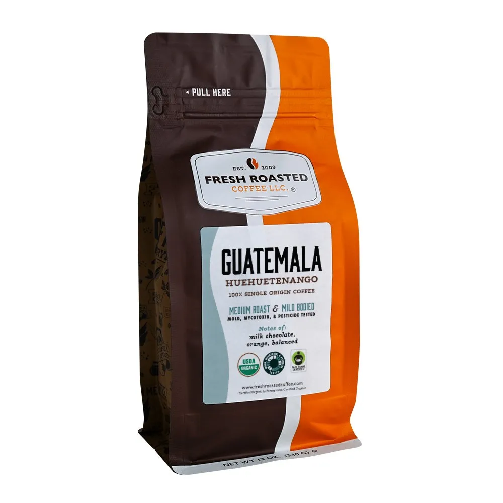 Organic Guatemalan Huehuetenango — product reference supplied with the Fresh Roasted Coffee listing.
