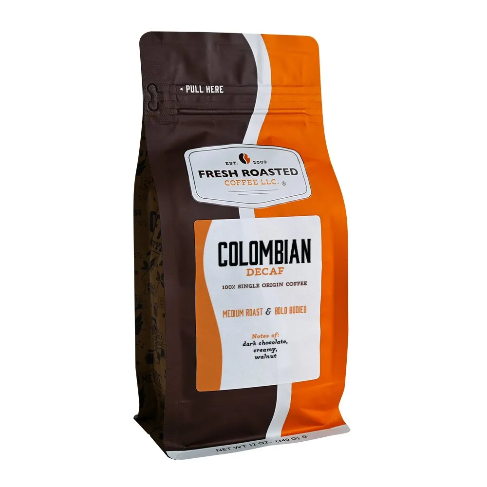 Decaf Colombian — product reference supplied with the Fresh Roasted Coffee listing.