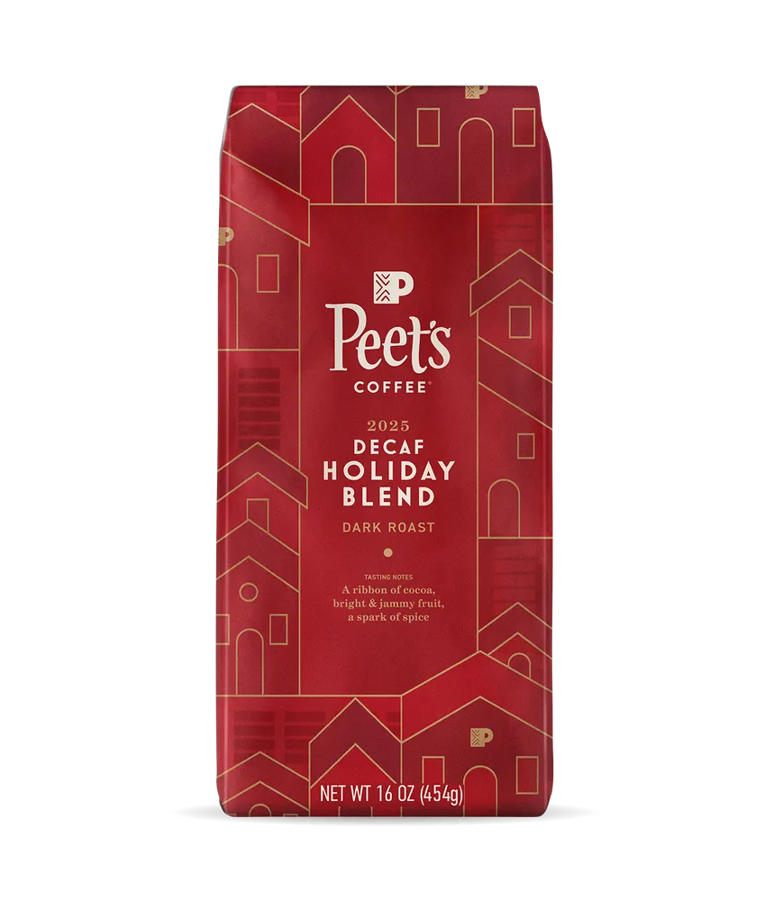 Decaf Holiday Blend 2025 — Peet’s Coffee listing image.