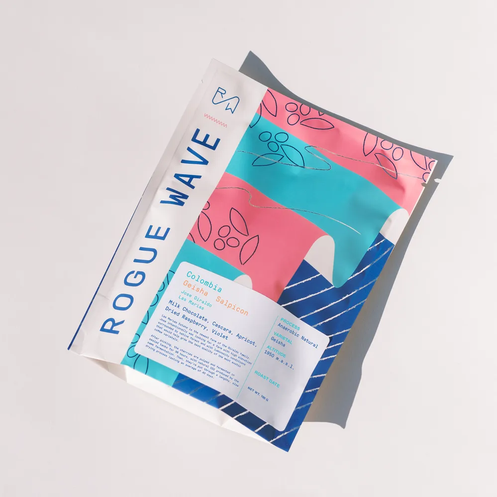 Colombia - Las Marias Salpicon Geisha | 96 hour Anaerobic Natural - 100g 2026 — product reference supplied with the Rogue Wave Coffee listing.