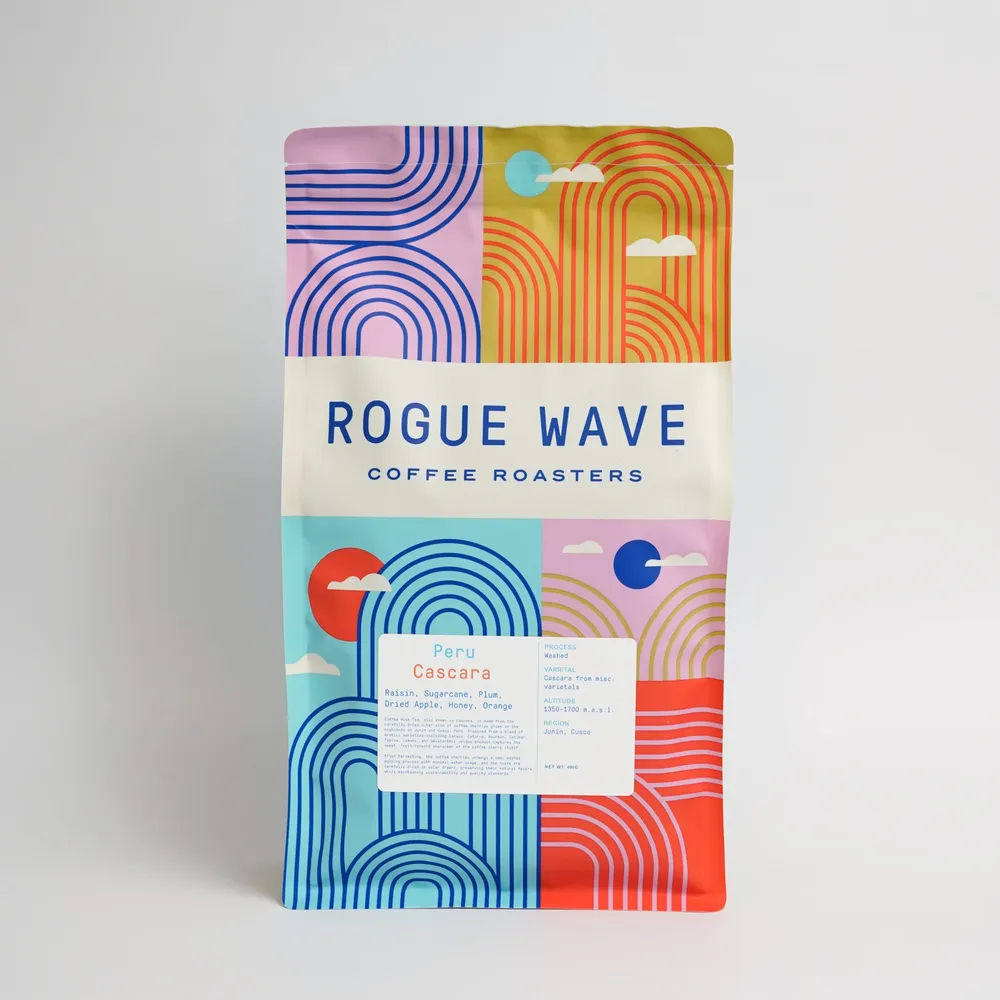 Cascara Dried Coffee Cherry - Peru — product reference supplied with the Rogue Wave Coffee listing.