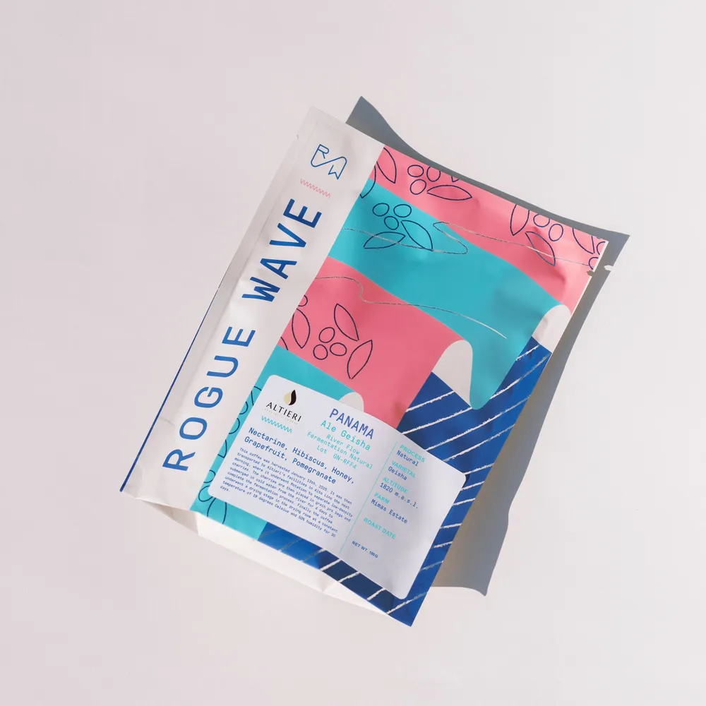Panama - Altieri Ale Geisha | River Flow Fermentation Natural GN-RFF4 - 100g — product reference supplied with the Rogue Wave Coffee listing.