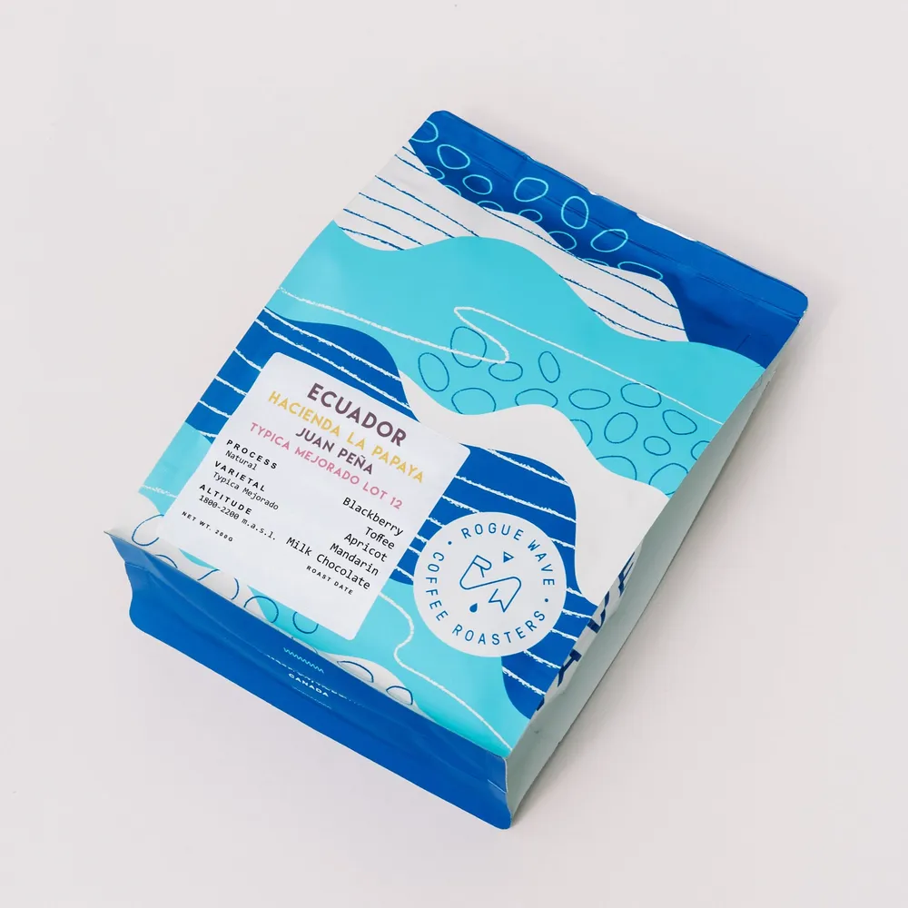 Ecuador - Hacienda La Papaya Typica Mejorado Lot 12 | Natural — product reference supplied with the Rogue Wave Coffee listing.