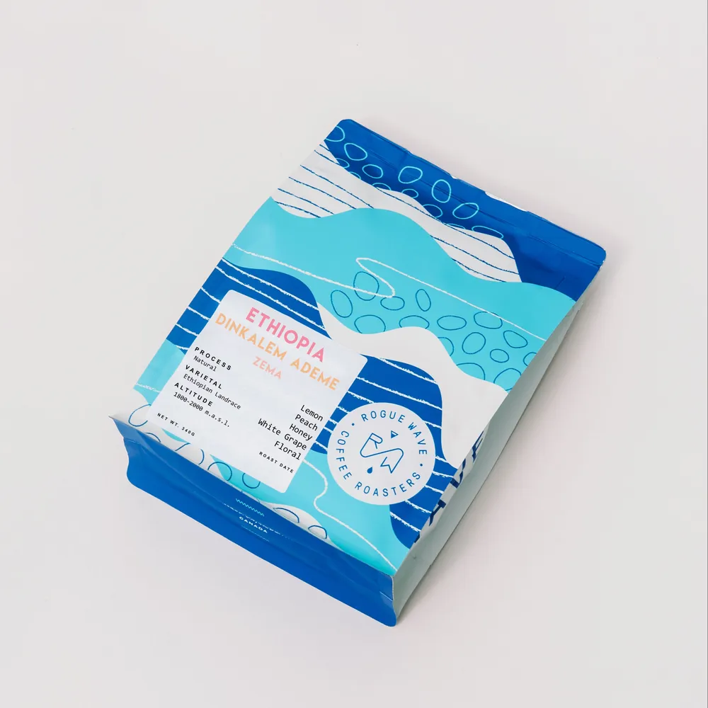 Ethiopia - Dinkalem Ademe Zema | Natural — product reference supplied with the Rogue Wave Coffee listing.