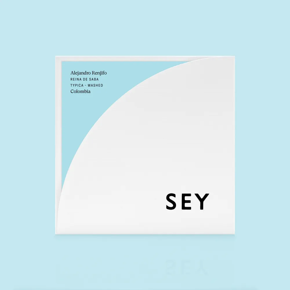2026 Alejandro Renjifo; Reina De Saba, Typica - Colombia — SEY Coffee listing image.