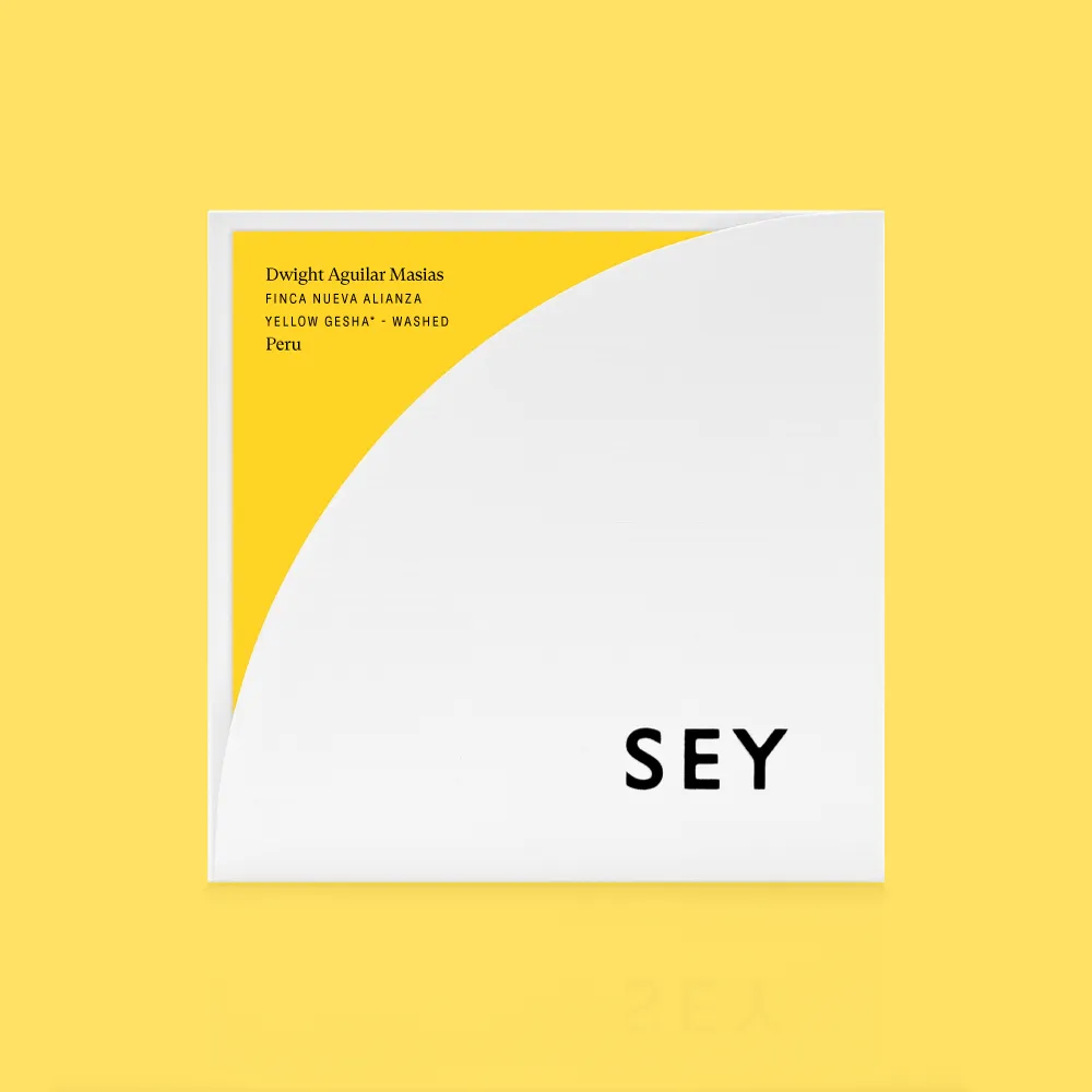 2026 Dwight Aguilar Masias; Yellow Gesha* - Peru — SEY Coffee listing image.