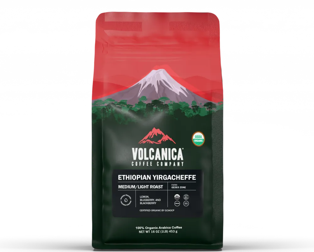 Ethiopian Yirgacheffe Coffee - USDA Organic — product reference supplied with the Volcanica Coffee listing.
