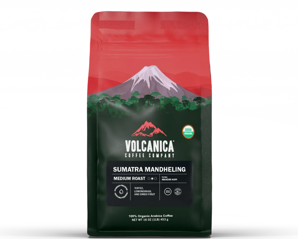 Sumatra Mandheling Coffee, USDA Organic — product reference supplied with the Volcanica Coffee listing.