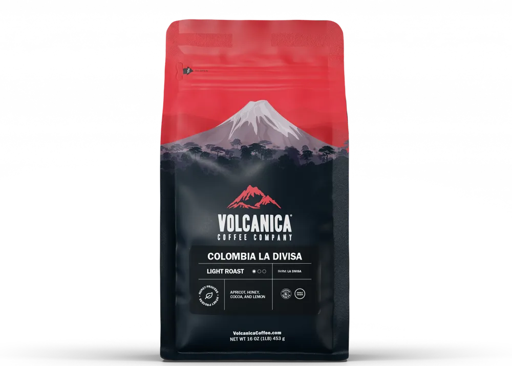 Colombia La Divisa Coffee — product reference supplied with the Volcanica Coffee listing.