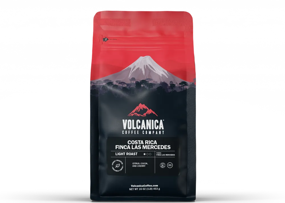 Costa Rica Coffee, Finca Las Mercedes, Honey Process — product reference supplied with the Volcanica Coffee listing.