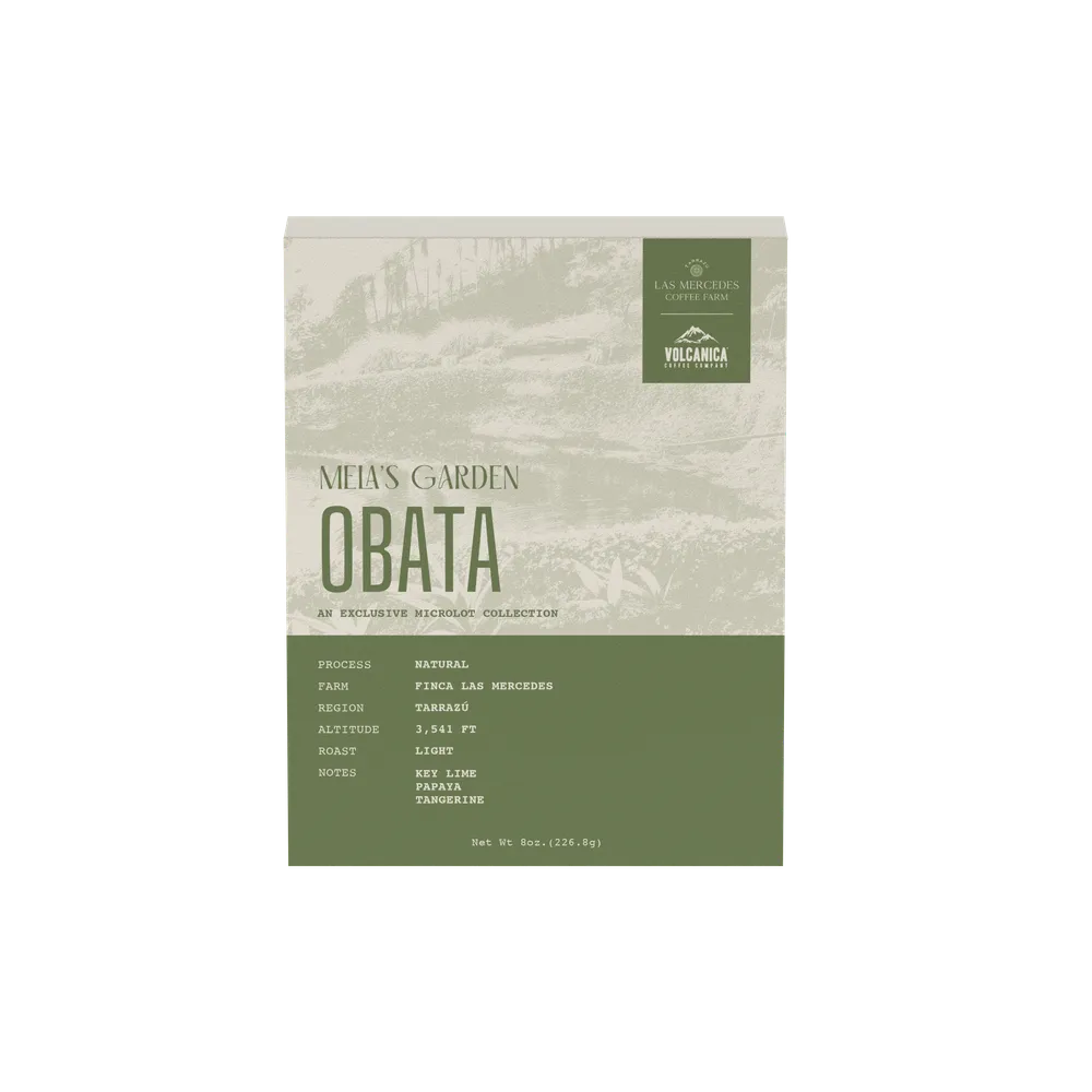 Costa Rica Obata Natural – Finca Las Mercedes — product reference supplied with the Volcanica Coffee listing.